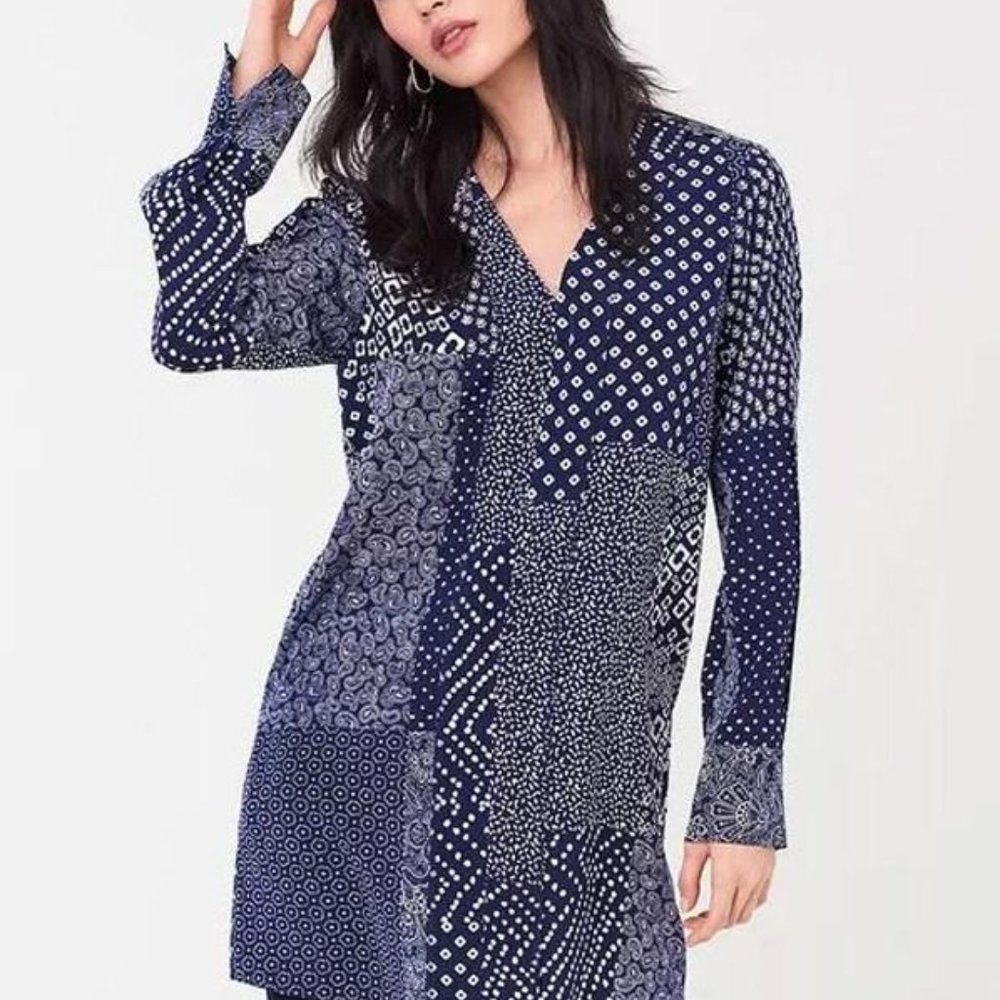 Silk Crepe De Chine Mini Dress from DVF